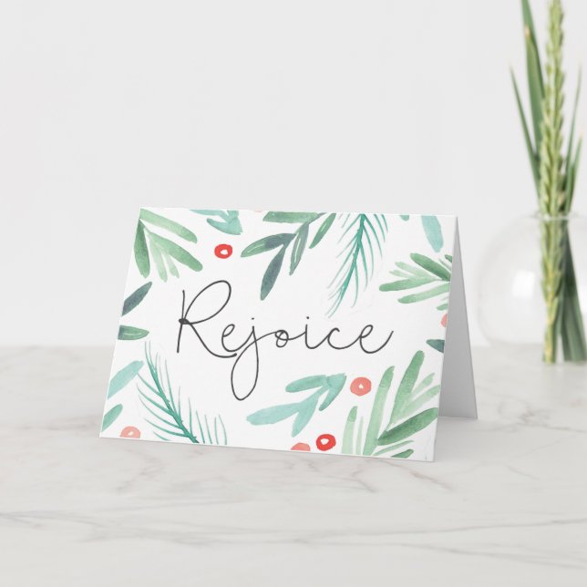 Winter Greenery Helgkort (Framsida)