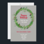 Winter Greenery New Home Glad helg Julkort<br><div class="desc">Winter Greenery Hand plockade Wand. Glad helg från vårt nya hem för Helgdagarna Card . Mallen är konfigurerad så att du kan lägga till nya adress uppgifter och hålla kontakten med vänner och familj för julhelgen.</div>