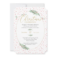 Winter Greenery Red Grönt Guld jul Party