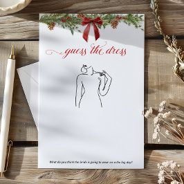 Winter Greenery Red Guess the Dress game