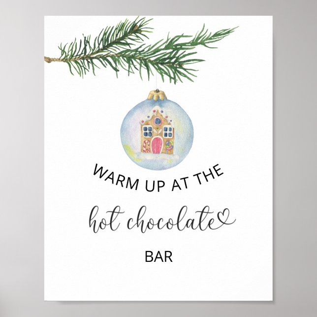 Winter gren - Upp vid Hetten Chocolate pub Poster (Framsidan)
