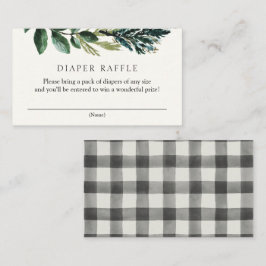 Winter Grey och Play Diaper Raffle-hölje Tilläggskort