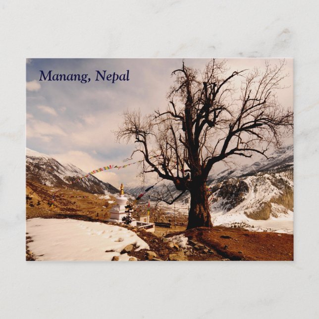 Winter grips Manang Vykort (Framsida)