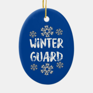 Winter Guard Snowflake Ceramic Ornament