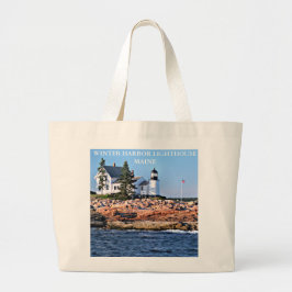 Winter Harbour Lighthouse, Maine Jumbo Tygkasse