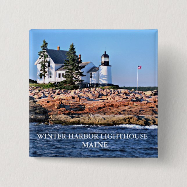 Winter Harbour Lighthouse, Maine Knapp (Framsida)