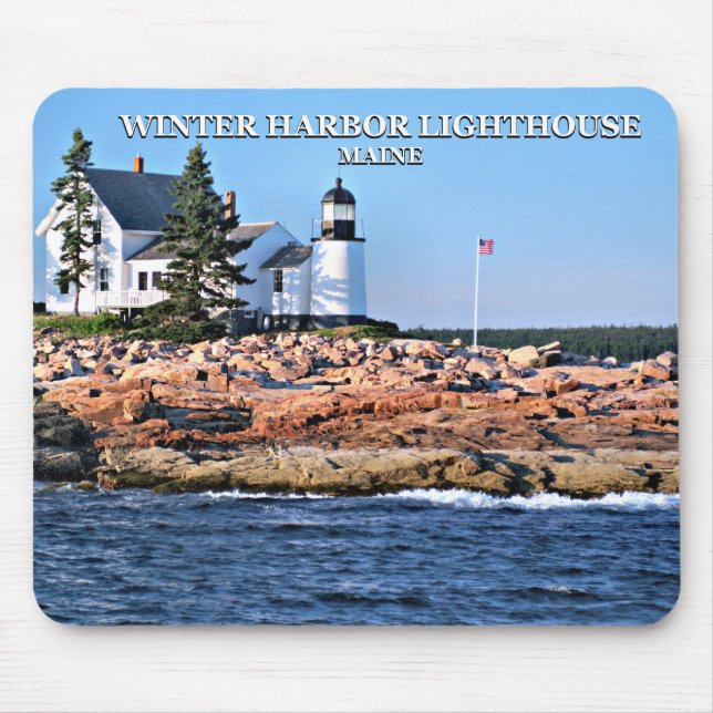 Winter Harbour Lighthouse, Maine Musmatta (Framsidan)