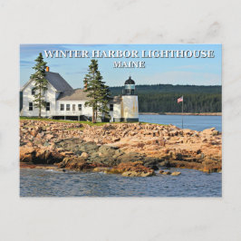 Winter Harbour Lighthouse, Maine Vykort