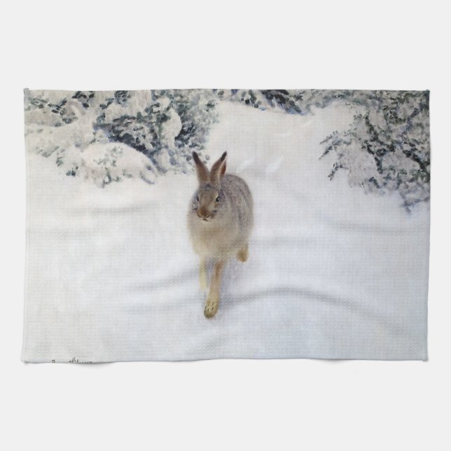 Winter Hare (Kanin), Bruno Liljefors Kökshandduk (Horisontell)
