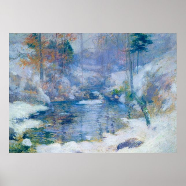 Winter Harmony, 1890-1900 av John Henry Twachtman Poster (Framsidan)