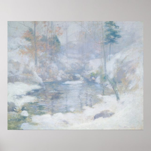 Winter Harmony - John H. Twachtman Fine Art Poster (Framsidan)