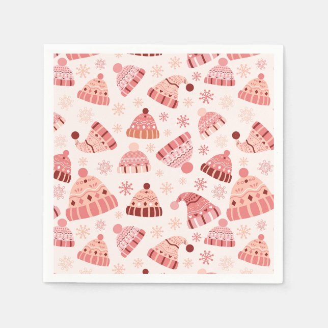 Winter Hats & Mittens Pappersservett (Framsidan)