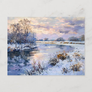 Winter Havel River liggande Helg Vykort