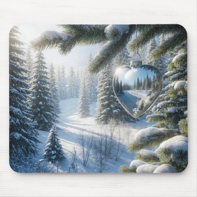 Winter Heart-julen Ornament Musmatta (Framsidan)