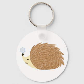 Winter Hedgehog Keychain Nyckelring