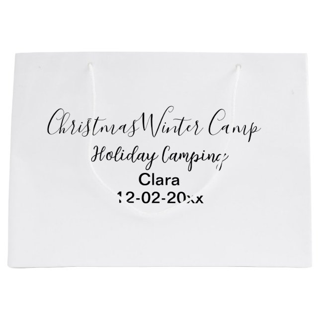 Winter helgdag camping-anpassningsbar lägg till na (Framsidan)