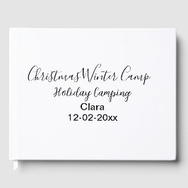 Winter helgdag camping-anpassningsbar lägg till na gästböcker