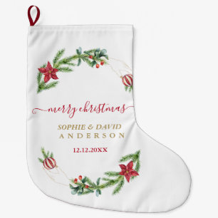 Winter Helgdag Cones jul jul Bollar Bröllop Stor Julstrumpa