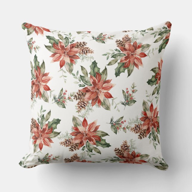 Winter Helgdag Dekorativ kudde (Framsida)