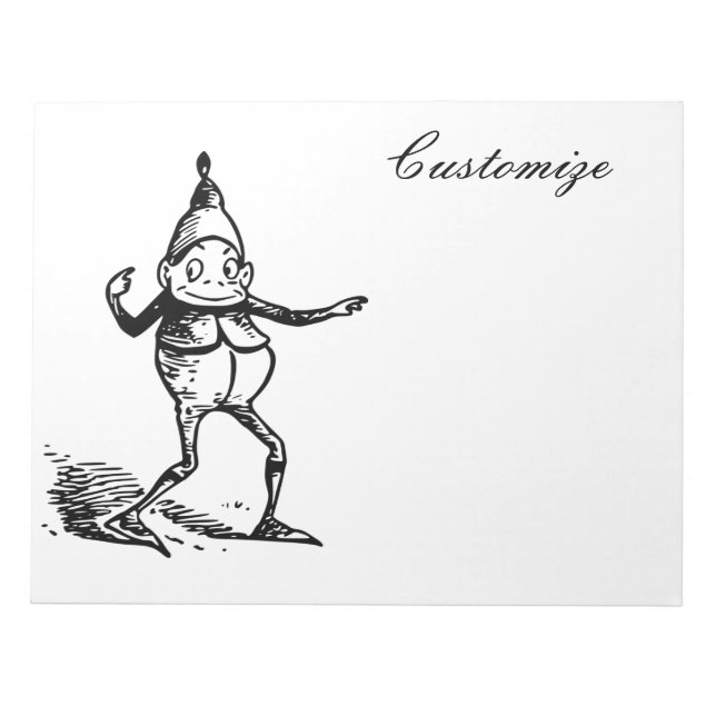 Winter Helgdag Elf Gnome Thunder_Cove Anteckningsblock (Framsida)