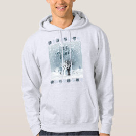 Winter Helgdag Fairy Tale Fantasy Snowy Forest Hoodie