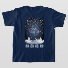 Winter Helgdag Fairy Tale Fantasy Snowy Forest T-S T Shirt