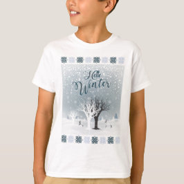 Winter Helgdag Fairy Tale Fantasy Snowy Forest T Shirt