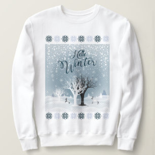 Winter Helgdag Fairy Tale Fantasy Snowy Forest T Shirt