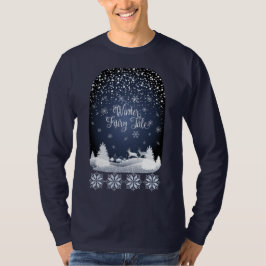 Winter Helgdag Fairy Tale Fantasy Snowy Forest T Shirt