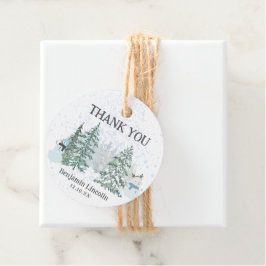 Winter Helgdag Gåvor Etiketter