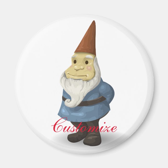 Winter Helgdag Gnome Thunder_Cove Magnet (Framsidan)