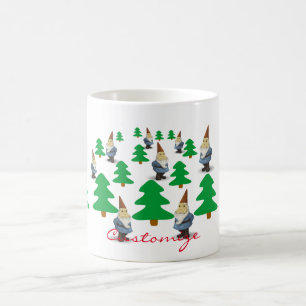 Winter Helgdag Gnomes Julgranar Thunder_Cove Kaffemugg