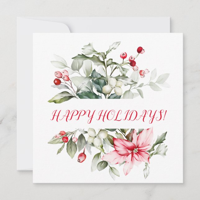 Winter helgdag holly RED BERRY grenar (Framsida)