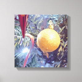 Winter-Helgdag-ornament Canvastryck