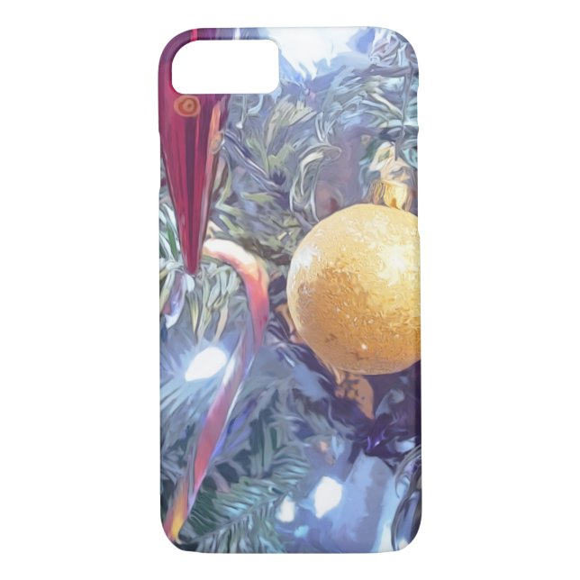Winter-Helgdag-ornament Case-Mate iPhone Skal (Baksida)