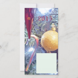Winter-Helgdag-ornament Julkort