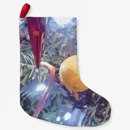 Winter-Helgdag-ornament Liten Julstrumpa