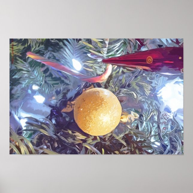 Winter-Helgdag-ornament Poster (Framsidan)