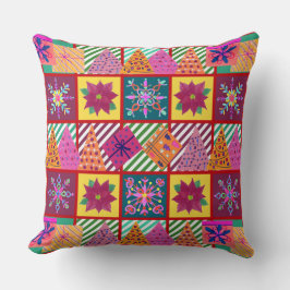 Winter Helgdag Patchwork Kudde