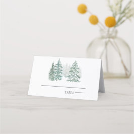 Winter Helgdag Placeringskort