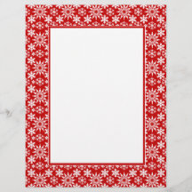 Winter Helgdag Snöflingor Letterhead