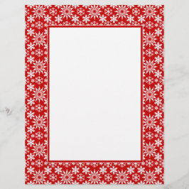Winter Helgdag Snöflingor Letterhead