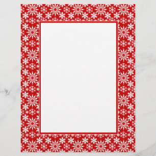 Winter Helgdag Snöflingor Letterhead