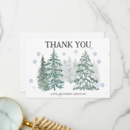 Winter Helgdag Tack Kort