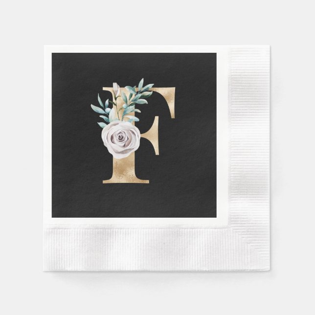 Winter helgdagar initialer brev F Pappersservett (Framsidan)