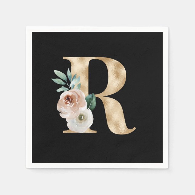 Winter helgdagar initialer brev R Pappersservett (Framsidan)