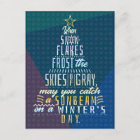 Winter Helgdagar Julgran Snöflingor Dikt