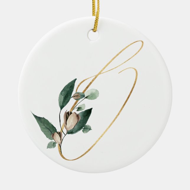 Winter helgdagars initialer ornament (Framsidan)