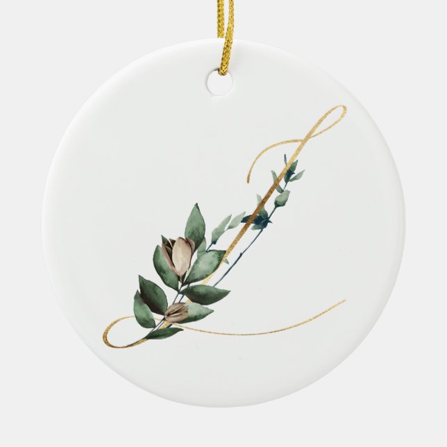 Winter helgdagars initialer ornament (Framsidan)