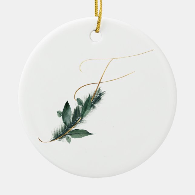 Winter helgdagars initialer ornament (Framsidan)